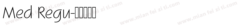 Med Regu字体转换